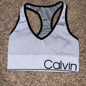 Calvin Klein Sports Bra Light Blue Size M